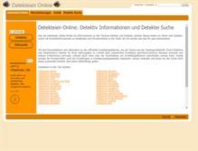 Tablet Screenshot of detekteien-online.info